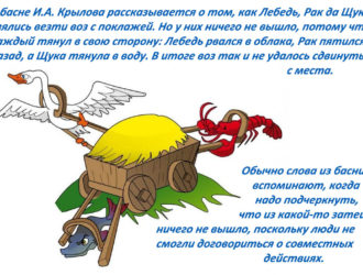Выражение «А воз и ныне там». Значение. Басня